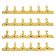 4 stuks koninklijke kroon feestaccessoires voor verjaardag