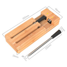 (1 Probes) 50m Long Range Smart Wireless Meat Thermometer with Bluetooth For The Oven Grill Kitchen Bbq Smoker Rotisserie