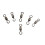100St Vis Link Ring Met Roterende Scharnier Stevig Bruin 4