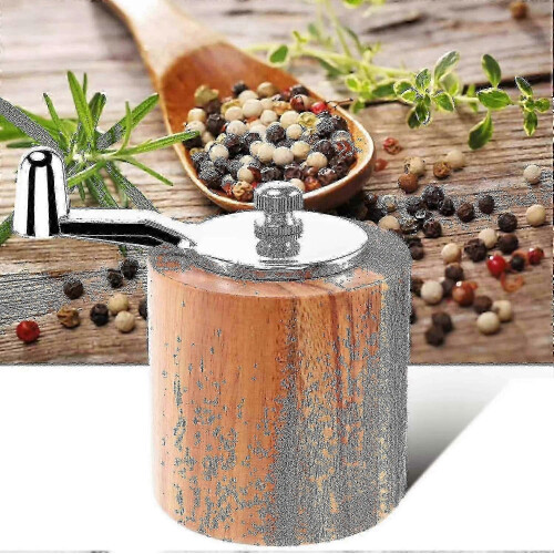 Hand Crank Salt and Pepper Mill with Adjustable Grinder for Kitchen 25-26 2