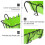 1Set Hangrek, Stevig Ijzeren Frame, Groen, Decoratief 6