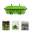 1Set Hangrek, Stevig Ijzeren Frame, Groen, Decoratief 7