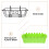1Set Hangrek, Stevig Ijzeren Frame, Groen, Decoratief 5