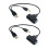 2St Zwarte USB Kabel Koperen Laptop Schijf 7