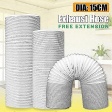 (1.5M) 1.5m/2m/3m Exhaust Hose 15cm Dia Free Extension for Portable Air Conditioner Mengxi