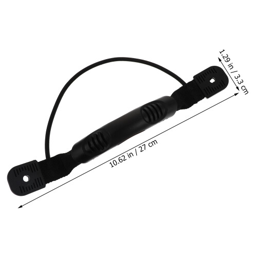 1Set PVC Plastic Boothandvat Zwart Met Elastisch 1