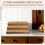 3-Tier Non-Expandable Bamboo Spice Rack Step Shelf Cabinet Organizer 2