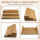 3-Tier Non-Expandable Bamboo Spice Rack Step Shelf Cabinet Organizer 5