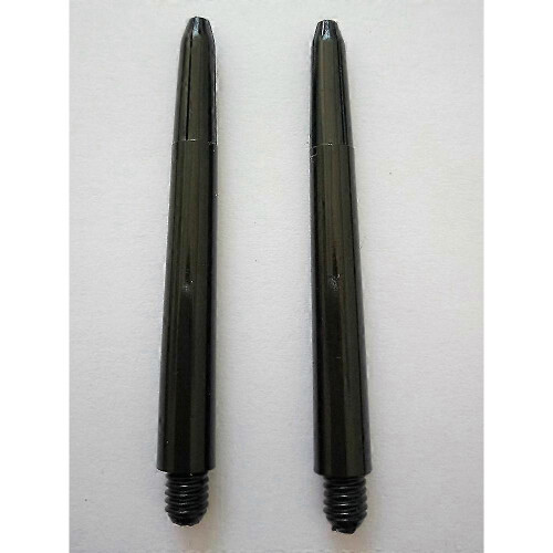 100pcs 2BA Universal Thread Dart Shafts - Black Nylon Plastic 26-27s 1