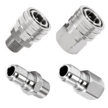 Pressure Washer Adapter Set 1/4" Quick Connect Fittings for Hose, Pump, Valve