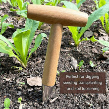 2026 Hand Dibber, Stainless Steel Sow Dibbler, Garden Hole Punch Planting Tool