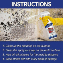 2x 60ml Anti-Odor Household Chemical Deep Wall Mold Mildew Remover Cleaner Spray for Bathroom, kitchen, floor