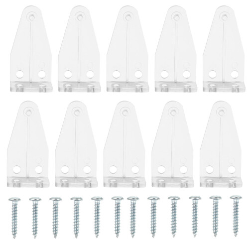 10St Blinds Brackets Van Duurzaam Plastic, Transparant