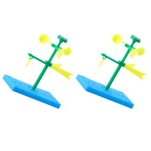 2Sets Wetenschappelijk Plastic Windvaan Speelgoed Set