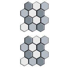 2St Creatieve Hexagon Muurstickers PVC Zelfklevend Decor