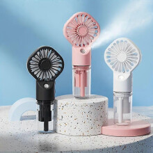 Handheld Misting Fan Portable Rechargeable Spray Fan with Water Tank, Mini Cooling Fan for Outdoor Travel Camping