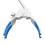 4-Prong Single Adjustment Clamp with Rubber-Coated  for Laboratory Use L 3