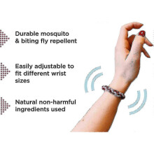 12 Pack Natural Mosquito Repellent Bracelet for Adults & Kids - DEET-Free, Adjustable Leather Band, 300 Hour Protection 2025
