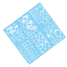 1Set Kleurrijke Kerst Raamcling Stickers Duurzaam En Eenvoudig