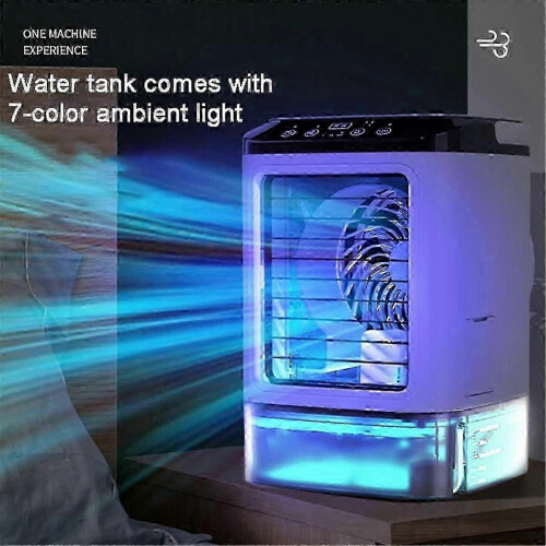 Portable Personal Cooling Air Conditioner Fan - Dual Ultrasonic Atomization & Adjustable Speed Settings 1
