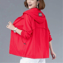 Summer Women Jacket Thin Coat Casual Long Sleeve Hooded Jacket Female Windbreaker Sunscreen Jacket Outwear 2025