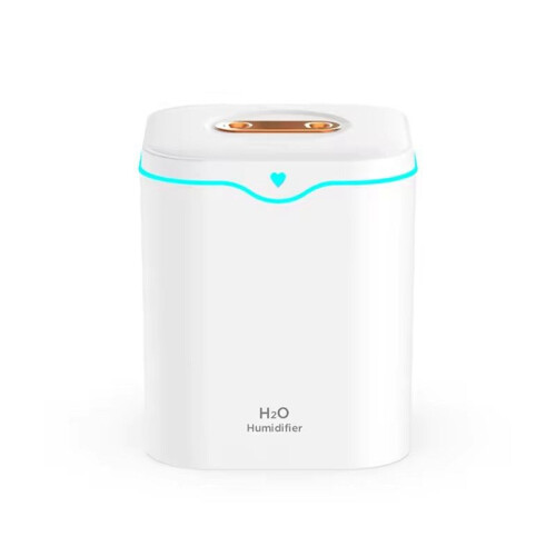 2000ml Large Capacity Double Spray Port Air Humidifier USB Silent Aromatherapy Diffuser Cool Mist Maker for Home White