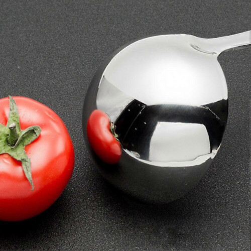 Grease Filter Spoon for Soup Drinking with Handle Silver 10Cm Spoon 1