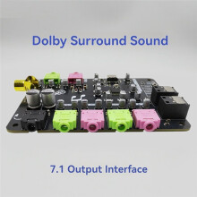 Tarjeta de Sonido USB Tipo C de 7.1 Canales con Sonido Envolvente Dolby, Salida SPDIF, Entrada SPDIF, Entrada de Línea, Puerto de Micrófono para