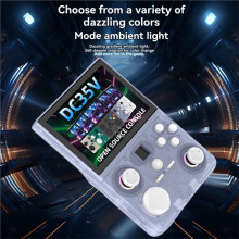 DC35V Retro Handheld Game Console 3.5Inch IPS Screen Replaceable Joystick Supports 30+ Emulators Pocket Video Player