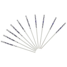 Reusable 5 Pairs Blue And White Ceramic Chopsticks for Sushi Night And Noodle Soup Long Shape Chip-Resistant