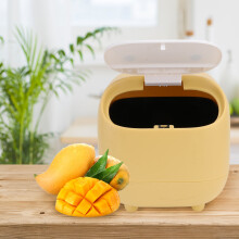 1St Gele Desktop Trash Container Duurzaam En Ruimtebesparend