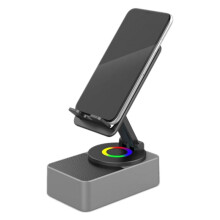 Rechargeable Portable Speaker Magnetic -Compatible Speaker with RGB Light Small Speaker for Camping Parties B