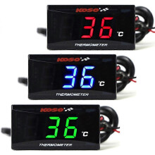 (22mm-Blue) Motorcycle KOSO Water Temperature Gauge Mini Meter Thermometer Moto Universal for XMAX300 CB400 MT 07 09 Sensor Scooter Racing