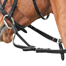 (Cob/Full, Black) Shires Flexible Leather Horse Reins
