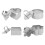 Cake Mold 4Pcs Unique Shapes for Baking Use with Stainless Steel Material 3