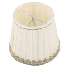 Chiffon Lampshade Replacement Beige for Decor Pleated Light Cover