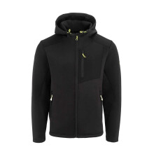 (XL, Black) Dunlop Mens Hybrid Fleece Jacket