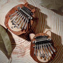 1Set Mini Kalimba Vingerpiano Hout Kindvriendelijk Muziekspeel