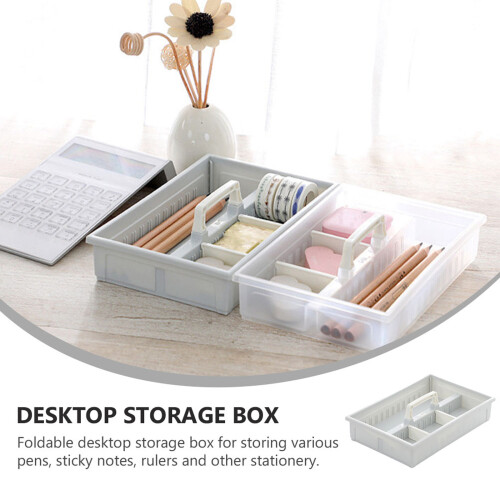 1St Stapelbare Desktop Storage Box Voor Kantoorbenodigdheden