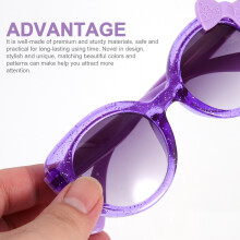 1Paar Violet Kids Zonnebril Decoratieve Feestbril