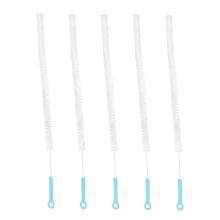 Sewer Brushes for Pipe Cleaning White Plastic 5Pcs Dredging Device