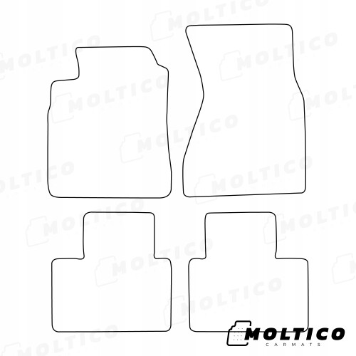 Dywaniki welurowe komplet pasujące do Audi A8 D2 1994-2002 1