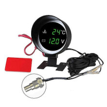 Car Engine Water Temperature Voltmeter Gauge Meter with 8-21mm Sensor 2025