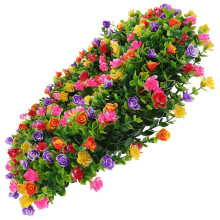 Pink Eucalyptus Wreath Fake Garland Adornment for Decor Plastic