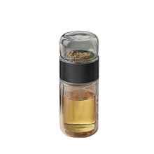 Double-Wall Glass Tea Infuser with Stainless Steel Filter Water Bottle 2025
