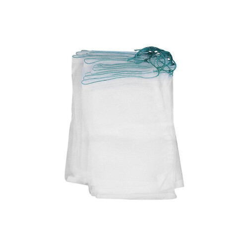 Household Netting Bags Nylon Drawstring Bags for Fruit Storage 100Pcs