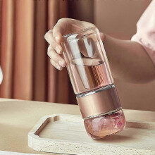 Double-Wall Glass Tea Infuser with Stainless Steel Filter Water Bottle 2025