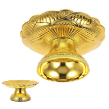 Decorative Fruit Bowl Lotus Offering Plate for Religious Ceremonies 1Set