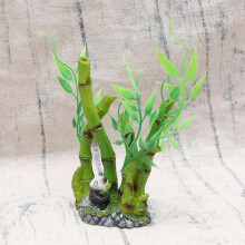 Simulated Ornament for Terrarium Decorating Plastic Green