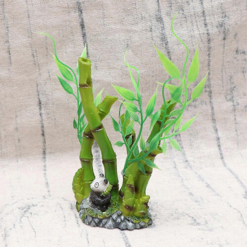 Simulated Ornament for Terrarium Decorating Plastic Green